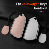 Goatskin Car Key Case Cover for Volkswagen Golf 8 MK8 ID.3 ID.4 Cupra Skoda Octavia A8 SEAT Leon MK4 2020 2021 Formentor Tarr