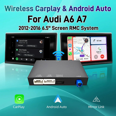 Wireless CarPlay Android Auto Retrofit for Audi A6 A7 2012-2016 CarPlay Retrofit Module ANYFAR