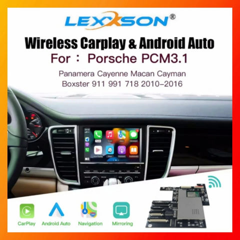 Wireless CarPlay Android Auto Retrofit Module for Porsche CarPlay Retrofit Module LEXXSON