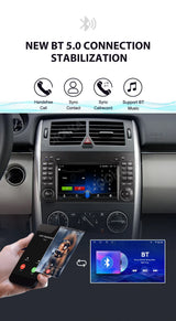 7-Inch Android Head Unit with Wireless CarPlay for Mercedes B200