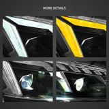LED Projector Headlights w/Animation for VW Passat 2011-2015 LED Ambient Light VLAND