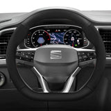 Non-Slip Suede Matte Carbon Cover for Seat Leon Arona