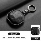 Leather Car Key Case Cover Shell For Chery Jetour Genesis X90 X70 X95 Traveller T2 Dashing X-1 Plus DTC IDM Protection Keychain