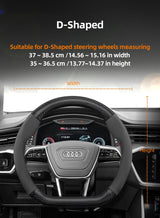 Carbon Fiber Suede Wheel Cover for Audi A4 B8 A5 S5 Car Interior Accessory Hocasen