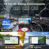 6-inch Wireless CarPlay Monitor for Motorcycles ATVs