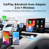Universal Wireless CarPlay and Android Auto USB Smart Box CarPlay Adapter LEXXSON