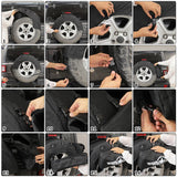 Spare Tire Storage Bag Oxford for Jeep Wrangler JK JL Car Interior Accessory HEBE