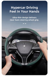 Quick Release Leather Wheel Cover for Maserati Models