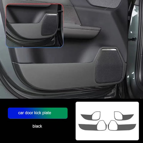 Scratch Resistant Door Threshold for Volvo XC70 Car Interior Accessory LINGLUYANG Black 2