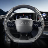 Carbon Fiber Steering Wheel Cover for Lancia Ypsilon