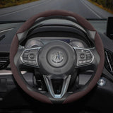 Anti-Slip Buckle Segmented Suede Cover for Acura MDX
