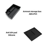 LHD for Hyundai Sonata 2024 N-line Armrest Storage Box Anti Dirt Pad Wireless Accessories Tidying Fit Left Hand Drive