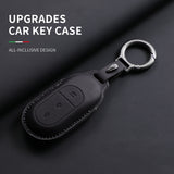 Leather Car Key Case Cover LEAPMOTOR B10 C01 C11 Original Color Remote Key Bag Shell Keychain Accessories Car Key Case Cover