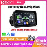 6.0" Wireless CarPlay Moto GPS for Universal Android Head Unit EKIY