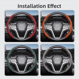 Isuzu Wave-Shaped Breathable Leather Steering Cover Car Interior Accessory Hocasen