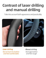 Leather Steering Wheel Cover for Nissan Qashqai Note