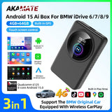 CarPlay Adapter AI Box Android 15 for Universal Cars CarPlay Adapter AKAMATE