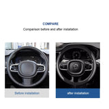 Anti-Slip Steering Wheel Cover for Volvo XC60 S90 Car Interior Accessory LINGLUYANG