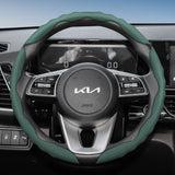 Wavy Sports Leather Steering Cover for Kia