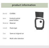 For BMW 3er G20 G21 G28 Center Console Panel and Knob Cover Trim Frame Sticker Car Interior Custom Accessories Made of Alcantara