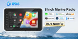 7inch Wireless CarPlay Android Auto Radio for RV ATV UTV Android Head Unit OEM