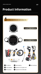 9-inch Android 13 Multimedia GPS Head Unit for Mini Cooper
