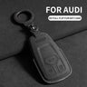Suede Car Key Case Cover for Audi A6 A4 A7 Q5 A5 A4 B9 Q5 Q7 TT TTS 8S 2016 2017