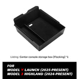 Armrest Upper and Lower Flocking Storage Box Watercup Holder Camera Cover