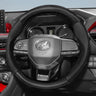 Breathable Carbon Fiber Steering Cover for Perodua