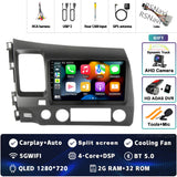 2K QLED Android 15 Head Unit for Honda Civic 2005-2012