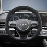 Kia Suede Snap-On Steering Wheel Cover Non-Slip