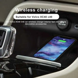 Fast Wireless Charger for Volvo XC40 C40 Interior Car Interior Accessory LINGLUYANG