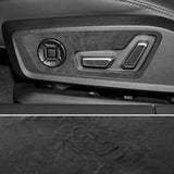 For Audi C8 A6 A7 S6 S7 (2019-2025) Made of Alcantara Seat Adjustment Buttons Panel Trim Sticker Car Interior Tuning Accessor