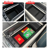 SMABEE for VW ID.7 Armrest Storage Box Car Central Tray Organizer Accessories Tidying Black Armrest Box Storage smabee