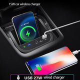 15W Fast Wireless Charger for Mercedes CLA GLA 2013-19 Car Interior Accessory LINGLUYANG
