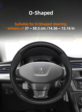Carbon Fiber Leather Wheel Cover for Peugeot 207 208
