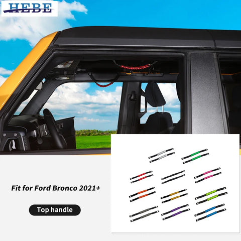 Durable PVC Roof Handle for Ford Bronco 2021-2026 Car Interior Accessory HEBE
