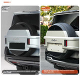 For Leopard 8 BYD Formula Leopard 8 Leather Spare Tire Cover Car Door Mounted Tire Decor Accessory Car Interior Accessory NON