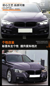 For BMW 3 Series Sedan Touring Long-wheelbase Sedan F30 F31 F35 13-19 Car Front Grille Single Double Line Front Bumper Access