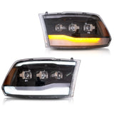 Black LED Headlights for Ram 1500 2009-2018
