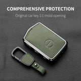 Metal and Leather Car Key Case Cover for Volvo XC40 XC60 S90 XC90 V90 2017 2018 Accessories Car Accessory NONE