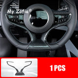 For BYD Seal EV 2023 2024 2025 ABS Carbon Fiber Center Console Gear Armrest Box Panel Cover Trim Decoration Stickers Accessor