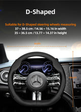 Breathable Leather Steering Wheel Cover for Mercedes C