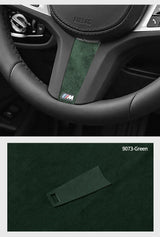 For New BMW Series Fit for G Chassis Steering Wheel Trim Sticker Anti Scratch Made of Alcantara Car Interior Tuning Accessories