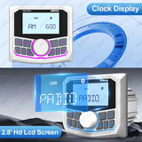 Waterproof Bluetooth Marine Stereo for Boat ATV UTV
