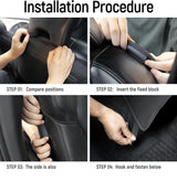 PU Leather Seatback Protectors for Volvo Models Car Interior Accessory LINGLUYANG