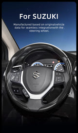 Carbon Fiber Quick Release Steering Cover for Suzuki Car Interior Accessory Hocasen
