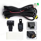 12V Fog Light Wiring Harness Switch Kit with Indicator