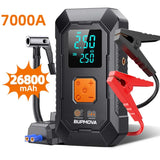Car Jump Starter Air Pump 150PSI 26800mAh Peak Current 4250A Car Battery Booster Tire Air Compressor
