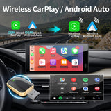 2-in-1 Wireless CarPlay Android Auto Adapter Dongle CarPlay Adapter AKAMATE